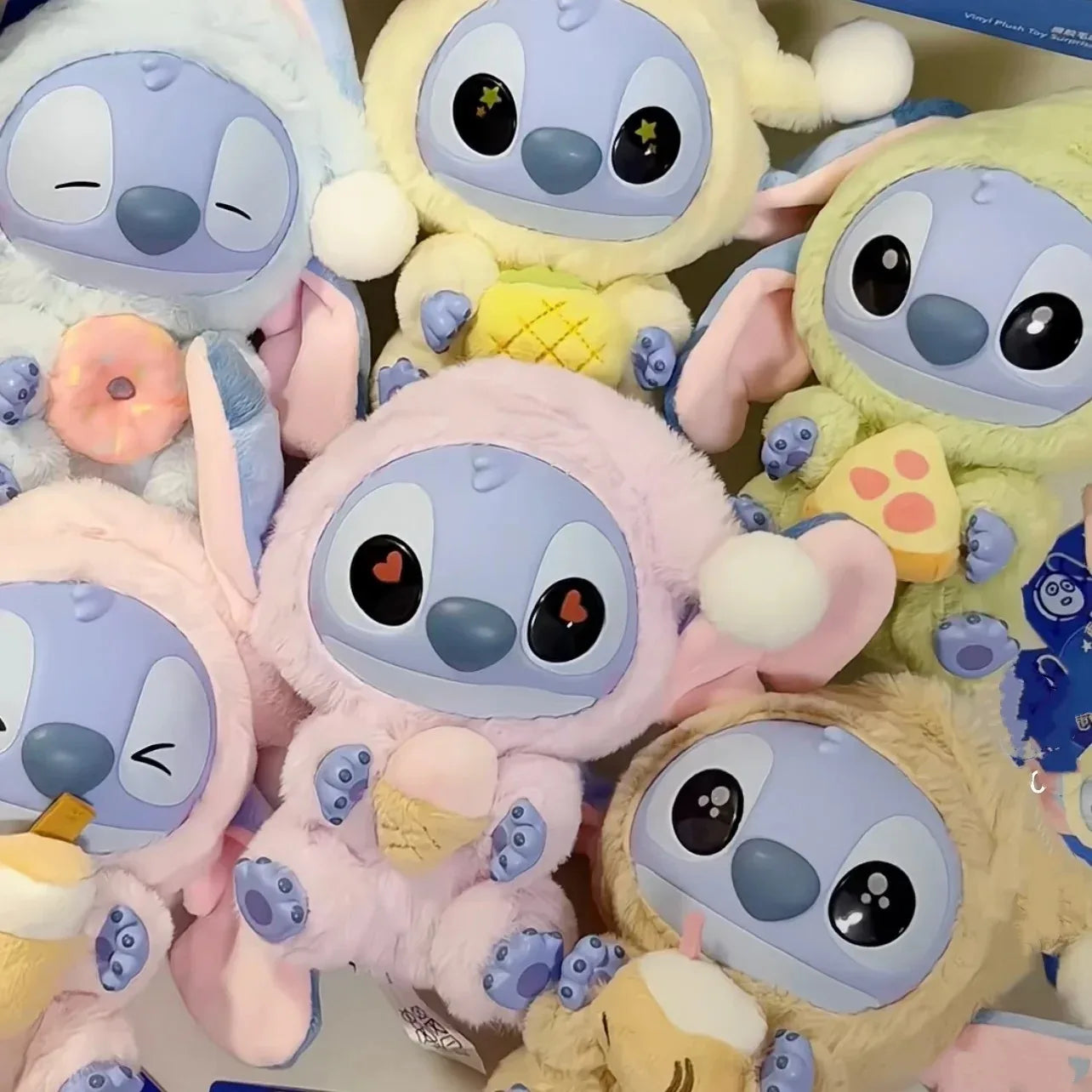 Peluche Stitch Mange Quelque Chose Avant de Dormir, Série Boîte Mystère, Jolie Figurine, Jouet Surprise, Boîte Cadeau, Expédition Aujourd'hui !