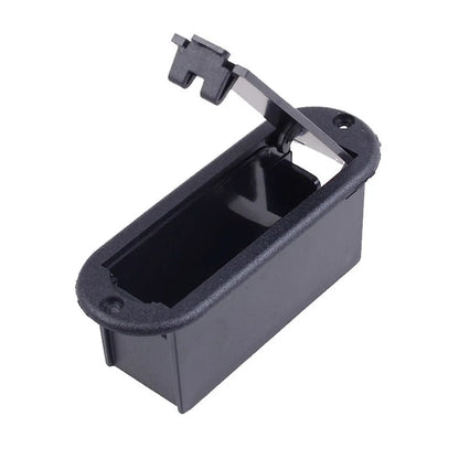 Boîte de batterie de micro de guitare noire Durable, support de batterie en plastique 9V, boîte de rangement de pièces de guitare, boîtier de batterie