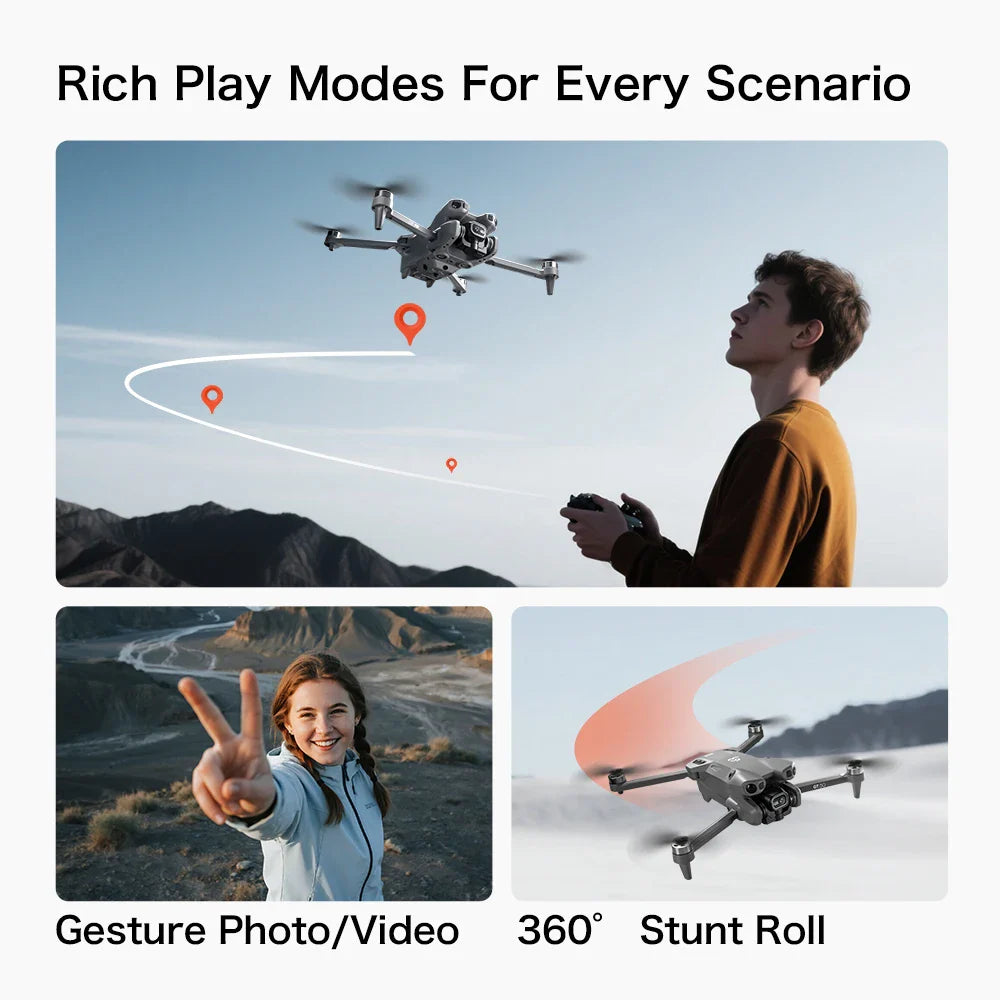 Drone professionnel avec double caméra 4K, drone vidéo, quadrirotor, 360, évitement intelligent d'obstacles, cadeau, nouveau, 2022
