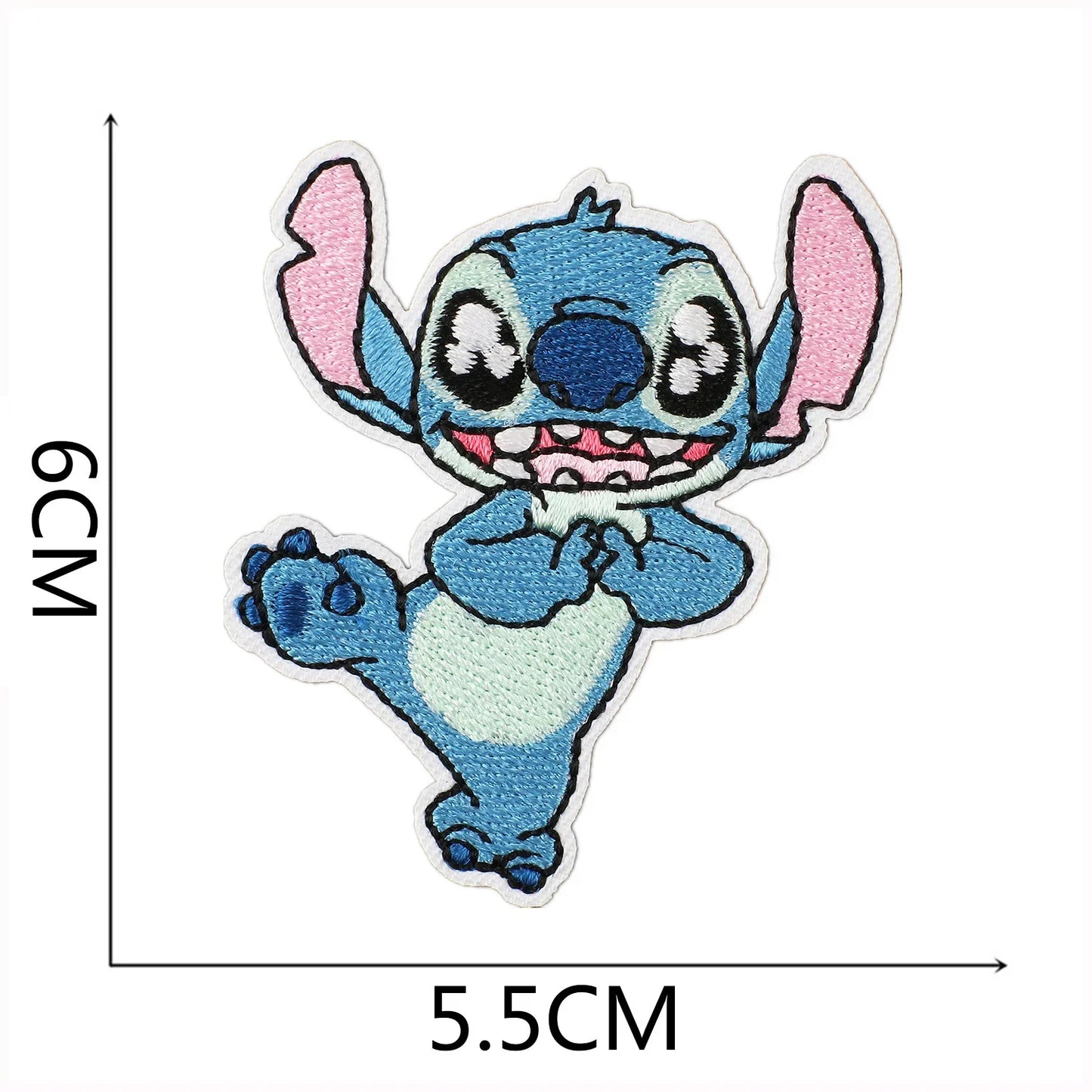 Cartoon Cute Anime Stitch Iron on Patches for Clothing T-shirt Bag Shose Stitch Patch Garment Stickers Embroidery Cloth Sticker