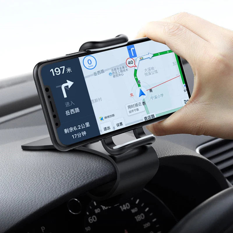 Support de téléphone de voiture rotatif à 360 degrés, Support universel pour téléphone portable, Support de tableau de bord pour poignée automatique, Support fixe pour téléphone portable