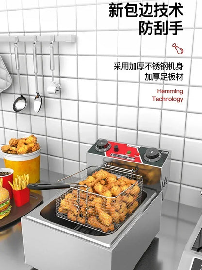 Friteuse Électrique 220V pour Cuisine, Friteuse à Frites Commerciale, Minuteur, Arfrai 10L Ar CW