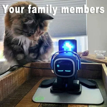 Robot compagnon - ChatGPT activé avec des commandes vocales et une fonction de danse, une animal de compagnie robot interactif avec une personnalité, livrée