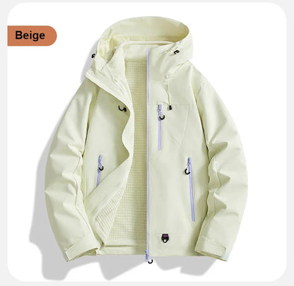 Veste d'extérieur trois en un deux pièces, coupe-vent, imperméable, combinaison de randonnée pour Couple, costume d'extérieur pour hommes et femmes