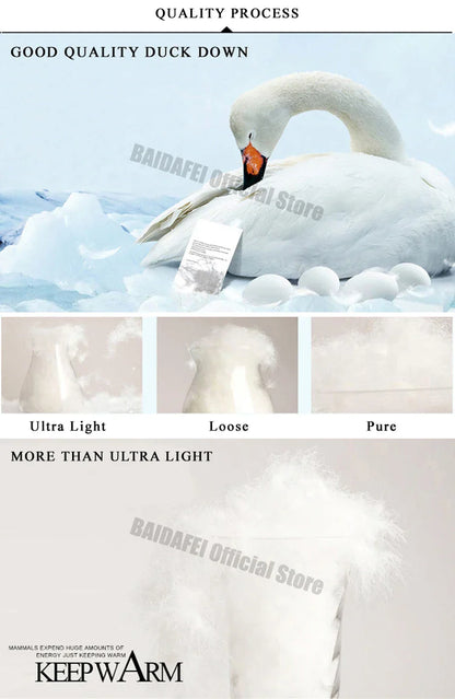 2024 New Spring Winter Women Liner Warm Down Jackets Ultralight Collarless Portable Female Padded Parkas O-Neck Puffer Overcoat