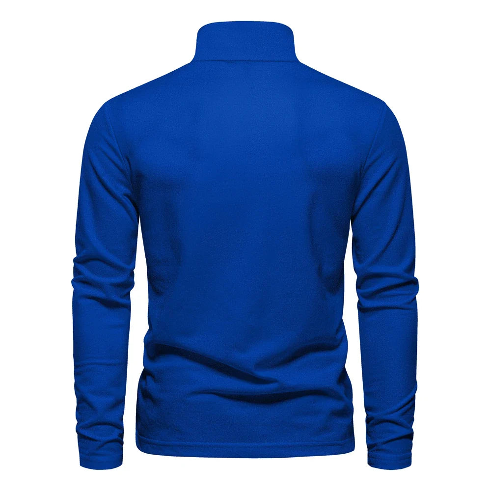 AIOPESON 2023 Nouvelle Polo Homme Broderie Cerf Chemises Manches Longues Couleur Unie Affaires Sociales Homme