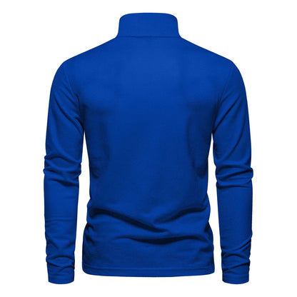 AIOPESON 2023 Nouvelle Polo Homme Broderie Cerf Chemises Manches Longues Couleur Unie Affaires Sociales Homme