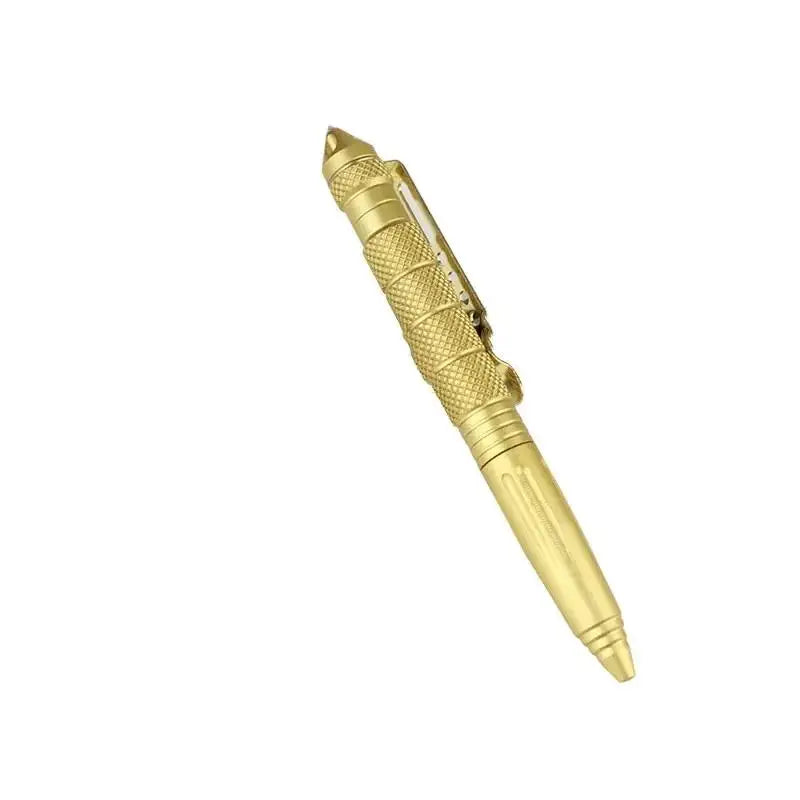 Stylo Tactique Militaire Multifonction Alliage d'Aluminium Outil de Survie Extérieur Camping Sécurité Outils de Survie Urgence Brise-verre Stylo