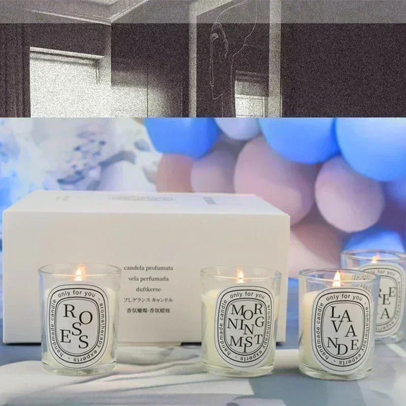 Bougie parfumée transparente romantique, cadeau pour invités, bougies aromatiques parfumées, bougies de mariage, pot à bougies