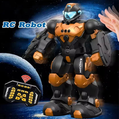 Robot RC 2.4G, programmation intelligente, détection de gestes, télécommande, chant vocal, danse, jouet électrique, cadeau de noël pour enfant
