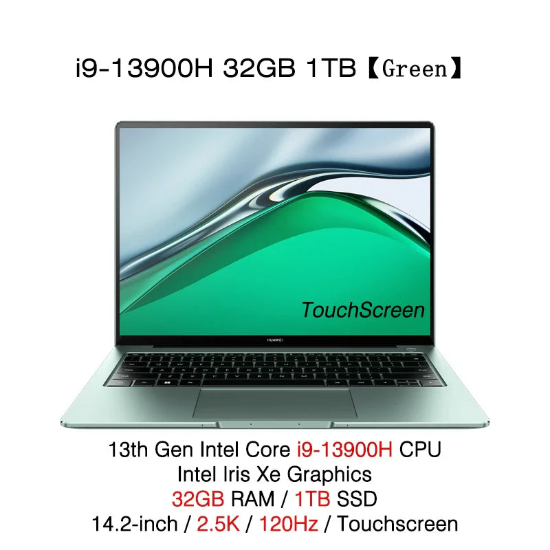 2023 HUAWEI MateBook 14s Laptop i5-13500H/i7-13700H/i9-13900H 16GB/32GB 512GB Netbook 14.2-inch 2.5K 120Hz TouchScreen SSD WiFi6