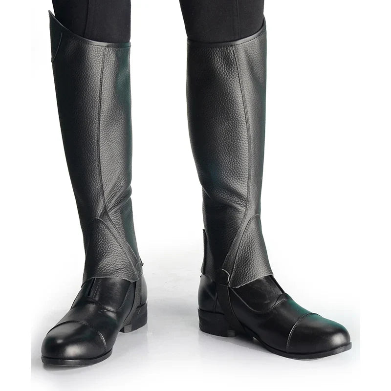 Leather  Riding Gaiters ex Cowhide ba Riding Equipment Knight Leg Protection Sport Fitn Fans Supplies