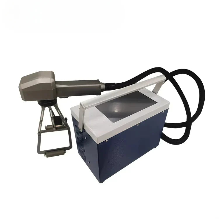 High-Precision 20W 30W 50W Portable Fiber Laser Marking Machine with Rotary for Metal Steel Handheld Laser Marker