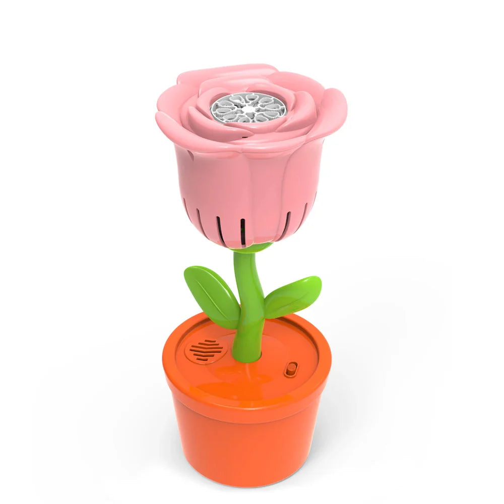 Machine à bulles verticale avec lampe sonore, pour anniversaire d'été, mariage en plein air, fête de noël, Rechargeable