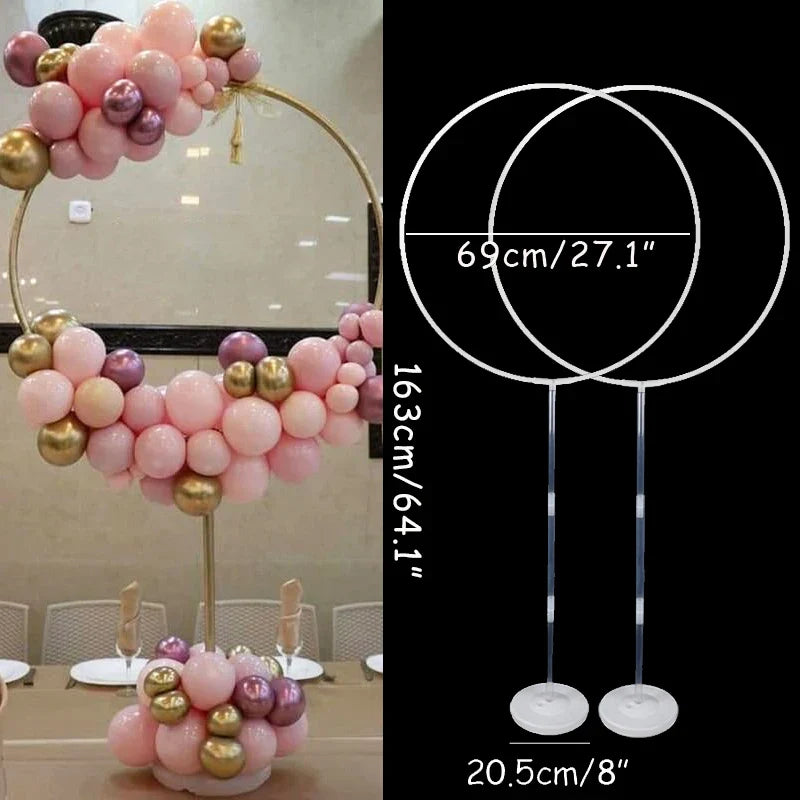 1/2 cercle Support de ballons arche Guirlande de ballons anneau pour décoration de mariage, baby shower, fête d'anniversaire, guirlande de ballons de Noël