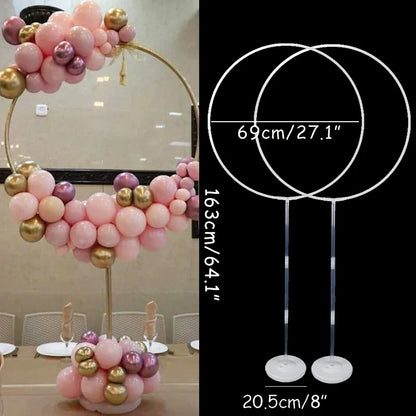1/2 cercle Support de ballons arche Guirlande de ballons anneau pour décoration de mariage, baby shower, fête d'anniversaire, guirlande de ballons de Noël
