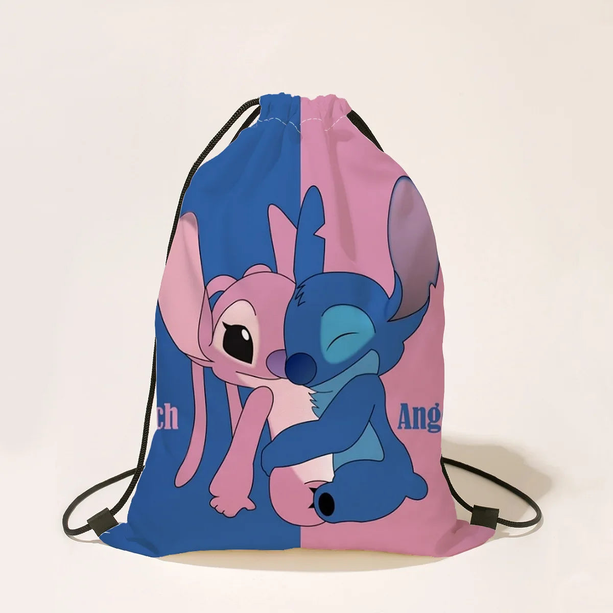 Stitch Drawstring Bags Children Backpack Anime Travel Storage Bag Kids Boys Girls Casual Swim Portable Backpack Christmare Gifts