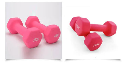 Haltère professionnel pour femmes, 1kg, os, équipement de sport, fitness à domicile, perte de poids, trempette en plastique multicolore