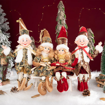 1 Pair Christmas Tree Decorations Cute Angel Doll Girl Pendant Navidad 2024 New Year Christmas Tree Ornaments Xmas Gift For Kids