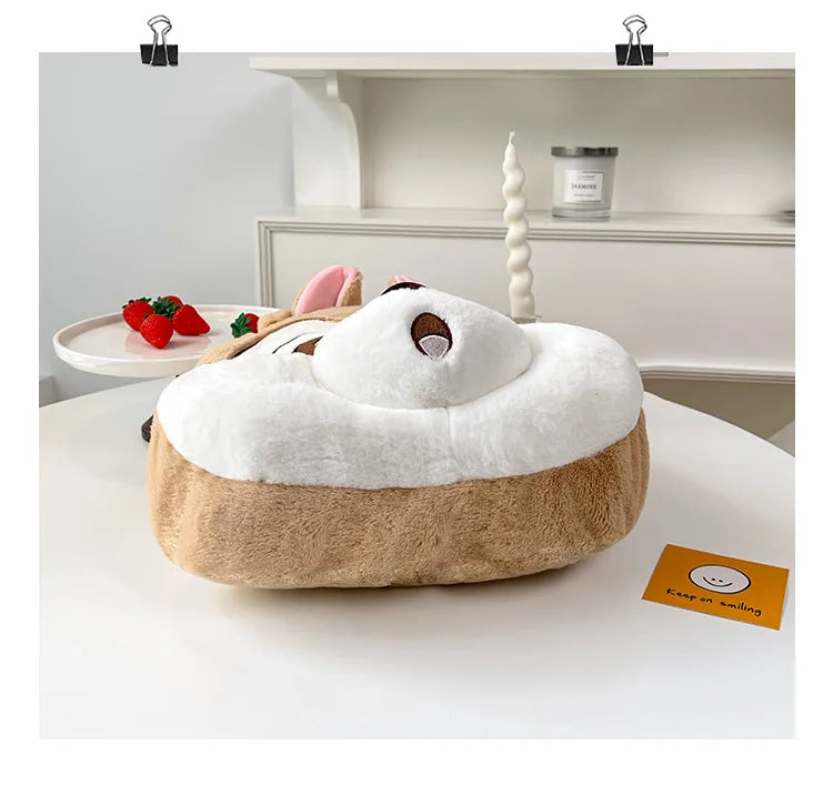 Plush Cartoon Chipmunk Squirrel  Large Capacity Shoulder Bag Sweet Versatile Cute Women's Bag Stitch Mobile Cosmetics Storage