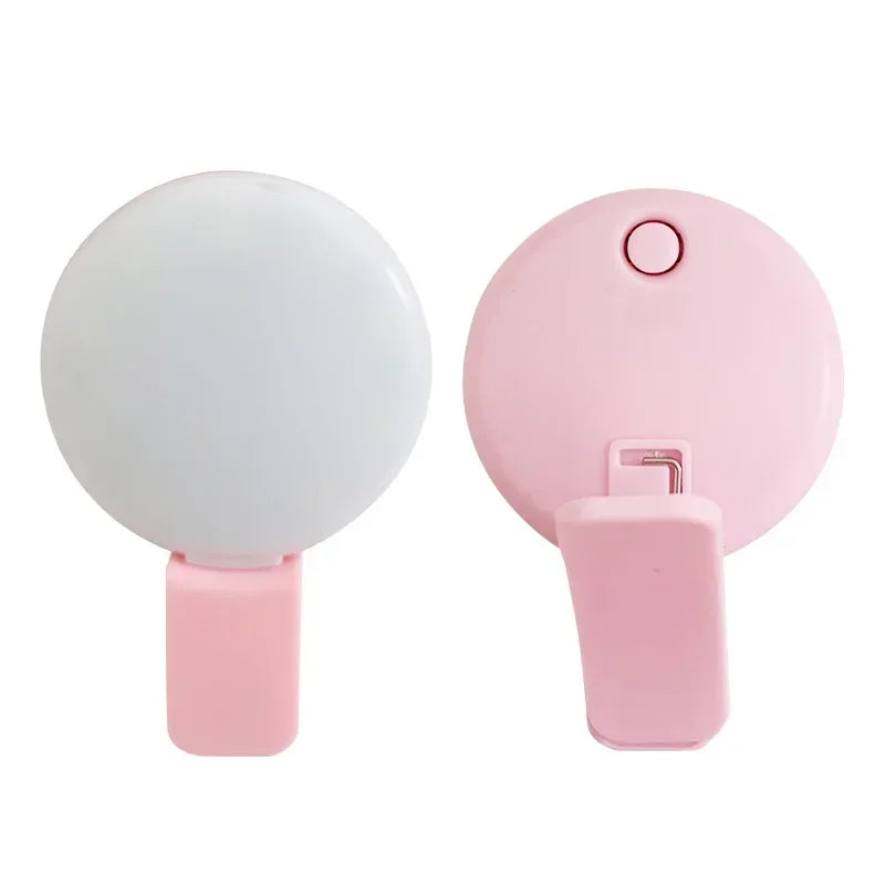 Anneau lumineux LED pour Selfie, pour téléphone Portable, Mini, Durable, pratique, trois arrêts de gradation, Clip de photographie, lumière de remplissage