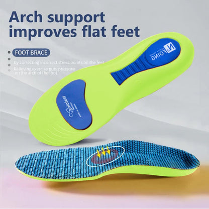 Semelles orthopédiques pour pieds, semelle intérieure de Sport absorbant les chocs pour chaussures, Support de voûte plantaire, modèles de fasciite plantaire, coussinets pour hommes et femmes