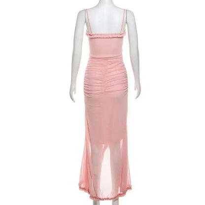 Avrilyaan Hollow Out Split Sexy Dress Women Irregular Elegant Evening Party Long Dresses Backless Bodycon Summer Dress Vestidos