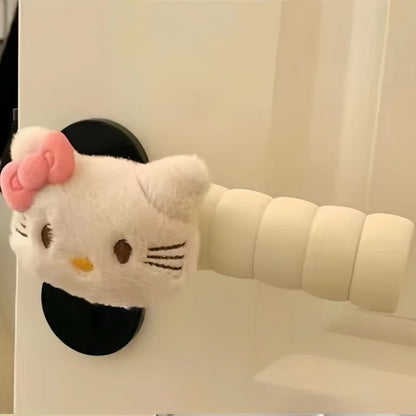 Kitty Anime Plush Doll Door Knob Covers Foam Elastic Room Door Handle Protector Anime Home Accessory Decoration Gift