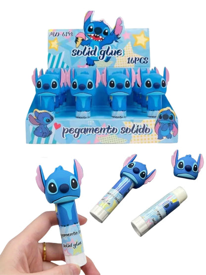 1/4pcs Bâton de colle solide Stitch Cartoon Adhésif fait main Colle pour coller le papier DIY pour fabriquer un bâton de colle très visqueux