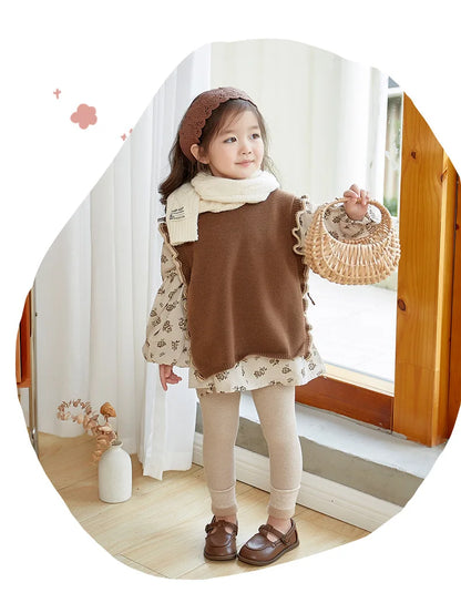 Leggings d'hiver pour enfants, pantalon avec sourire extra, pour filles