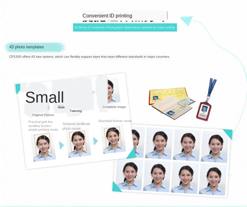 Photo Printer Wireless Connection To Print CP1300 Small Photo Printer Can Print Stickers