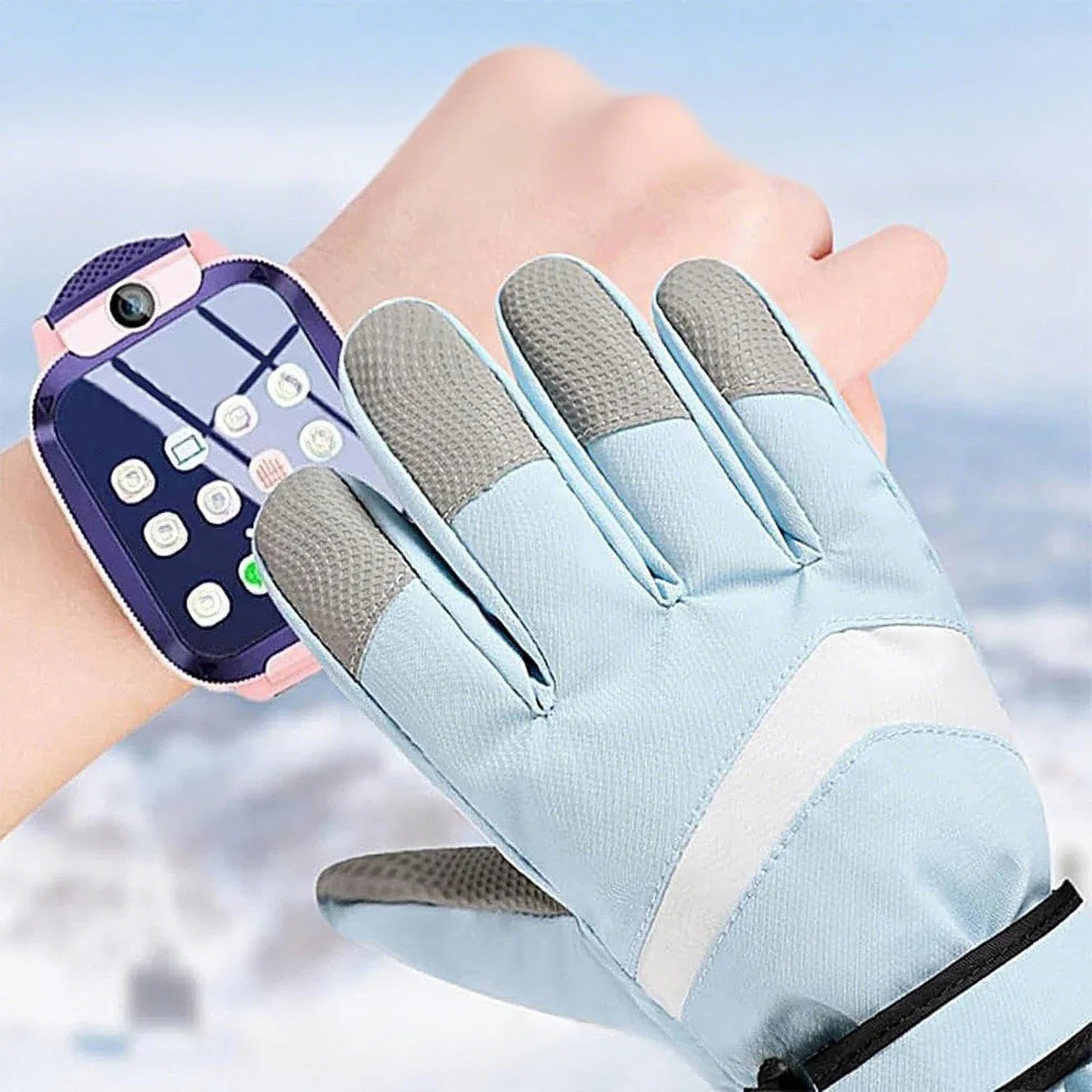 Gants de Ski d'hiver pour enfants, robustes, chauds, coupe-vent, pour Sports de plein air, garçons et filles, pour 3-14 ans