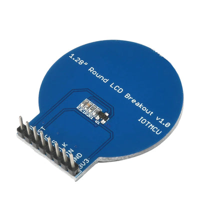Carte de développement ESP8266 NodeMCU 6 000, 1.28 pouces, GC9A01, écran LCD rond TFT, micro USB EPS