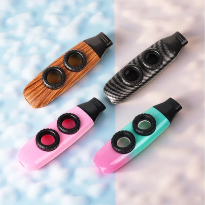 Double Film Kazoo Double trou Kazoo guitare partenaire Kazoo flûte de poche Kazoos pour adultes petits Instruments