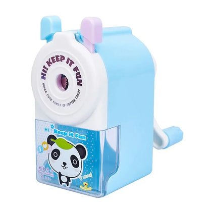 Cute Cartoon Animal Pencil Sharpener - Hand-Cranked Mechanical Tool, Anti-Sticking Lead, Auto-Lead Feed, Ideal School Supply & K