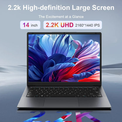 Ninkear X14 Laptop 14 Inch 2160*1400 IPS 2K Screen Intel core m3-8100Y 16GB 512GB Windows 11 General Use Productivity Notebook