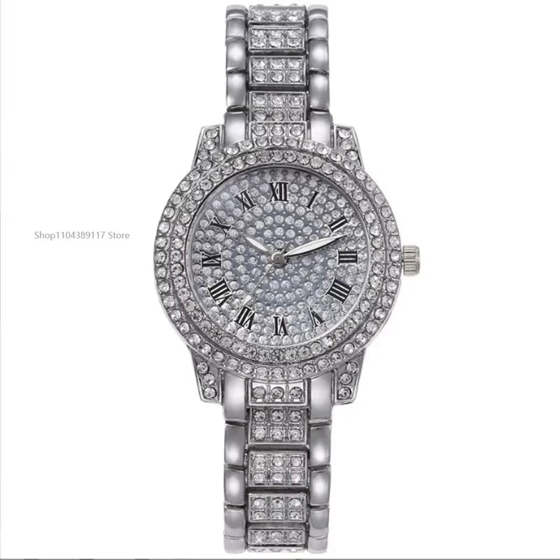 Casual Ladies Quartz Wrist Watch Bracelet Set 6PCS Set Women Watch Clock Roman Dial Luxury Brand Design Women Montre Femme Reloj