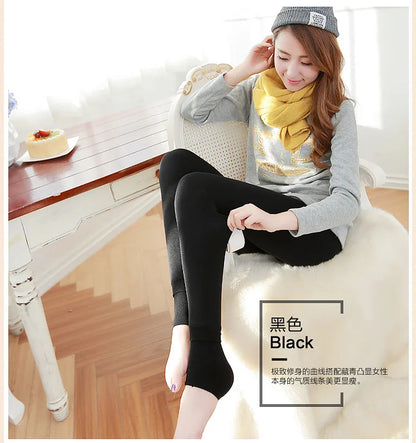 Legging taille haute élastique en velours pour femme, collant chaud, épais, en molleton, décontracté, résistant, slim, Sexy