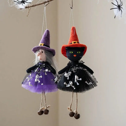 Ghost/Witches Halloween Pendant Haunted Pumpkin/Black Cat Black Cat Hangings Pendant Cute Scary Halloween Ornament