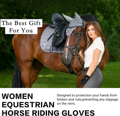 Gants d'équitation équestres pour femmes en maille respirante légers, pack de couleurs, prise confortable par tous les temps