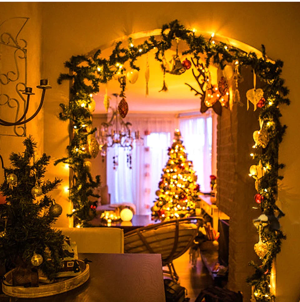 Guirlande lumineuse LED Twinkle Star 100M 50M étanche 8 modes d'éclairage pour jardin extérieur, pelouse, sapin de Noël, décoration de festival