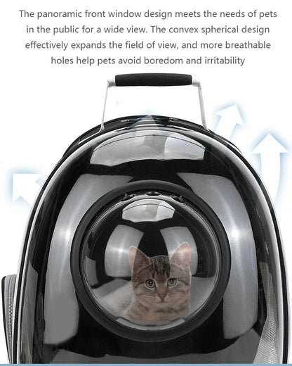 Sac de Transport pour animaux de compagnie, sacs à dos spatiaux pour animaux de compagnie, respirant, Portable, Transparent, pour chiot et chien, sacs à capsules spatiales