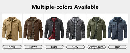 Vestes pour hommes, printemps, chemise doublée en flanelle, manteau, veste décontractée à boutons-pression, style cowboy occidental, haut de haute qualité, taille US