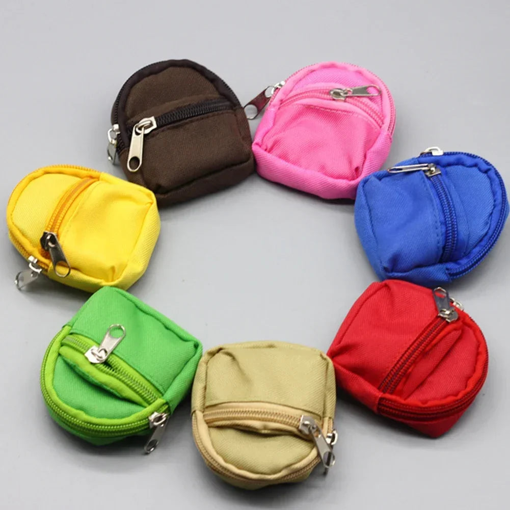 Labubu Doll Canvas Backpack Simulation Pet Bag for 15/17cm Dolls Cute Doll Accessories