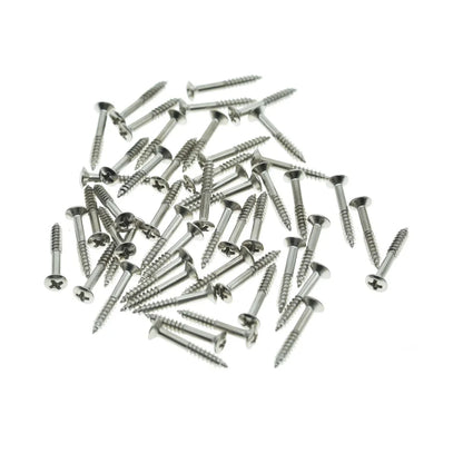 KAISH paquet de 50 vis de montage d'anneau de micro Humbucker de guitare vis Surround de cadre de micro pour LP/Les Paul SG 4 couleurs
