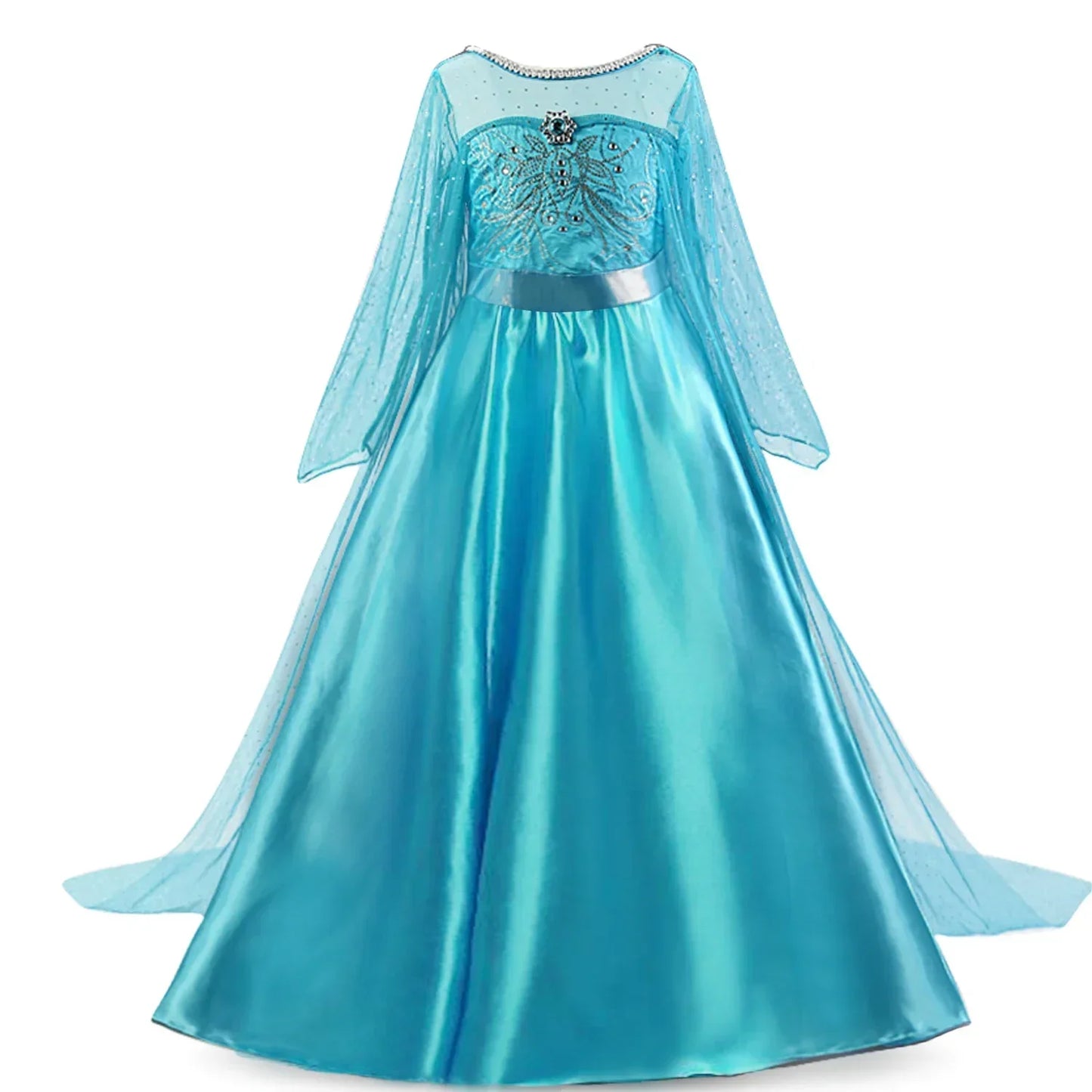 Robe Elsa pour filles de 3 à 10 ans, robe de princesse Elsa pour anniversaire, carnaval, Pâques, Halloween, fête, cosplay, costume pour filles