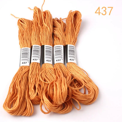 433---581--10 pcs cross-stitch  Embroidery Thread Floss Sewing Skeins Craft DIY Bracelet braided