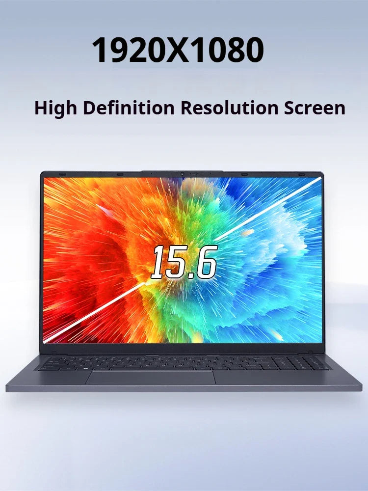FIREBAT AT15 Ordinateur portable 15,6 pouces Intel N100/N150 16 Go RAM 512 Go SSD Ordinateurs portables de bureau et d'entreprise