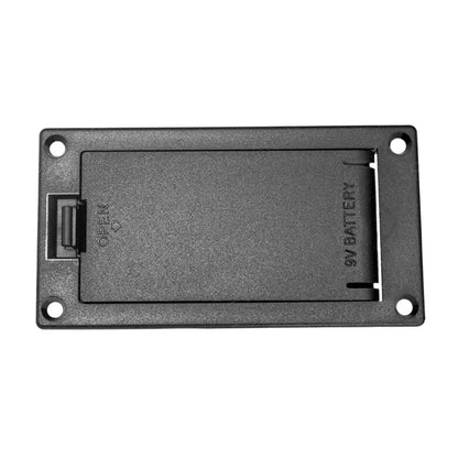 Boîte de batterie 9V pour guitare électrique basse et micro actif avec connecteur, boîte de support de batterie 72.5x38.3mm, partie musicale en plastique 1 pièce