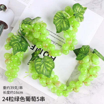 5PCS 12/18/24/36/60/85/100 Heads Artificial Grapes Christmas Halloween Wedding Party Home Garden Hanging Decoration Fake Fruits